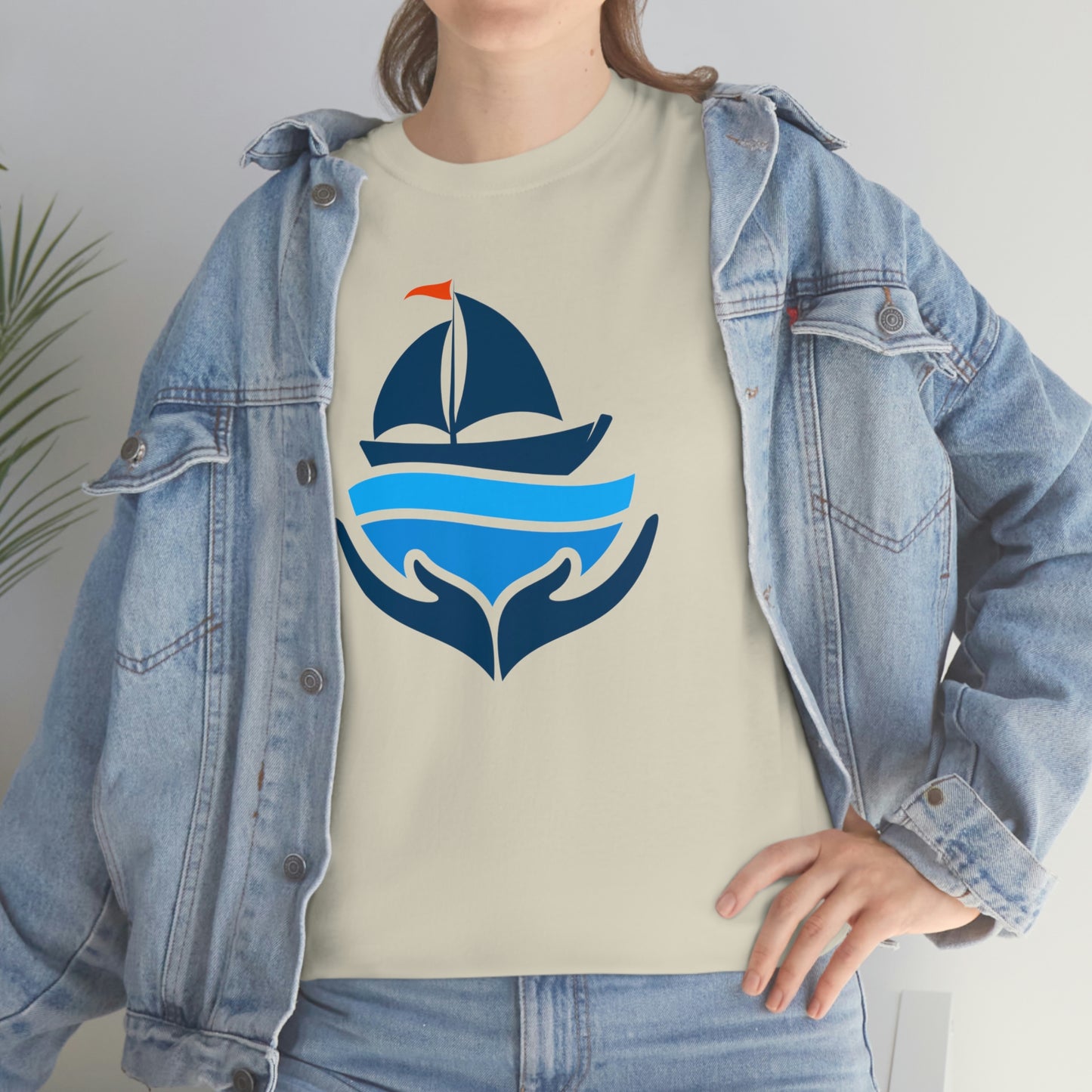 Sailing Design Unisex Heavy Cotton Tee, Nautical T-shirt, Gift for sailor, Sailing Shirt