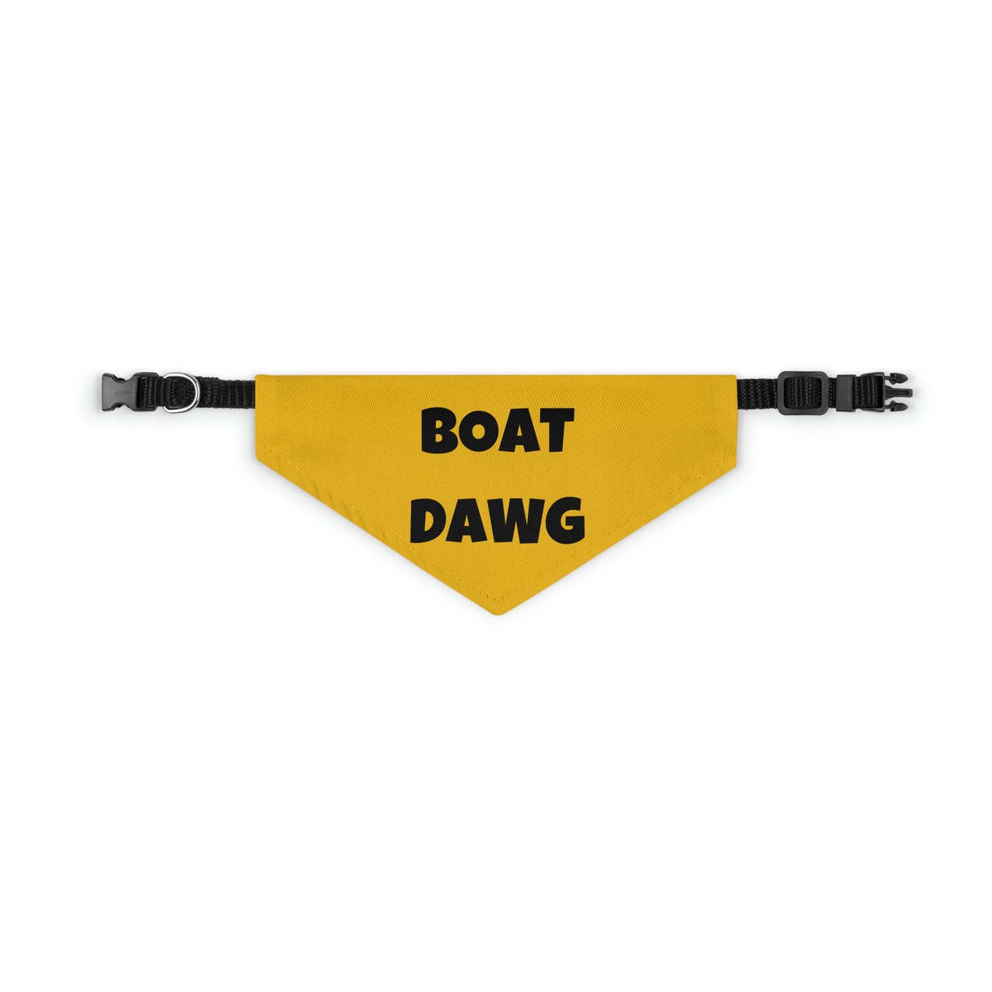 Boat Dawg Yellow Pet Bandana Collar