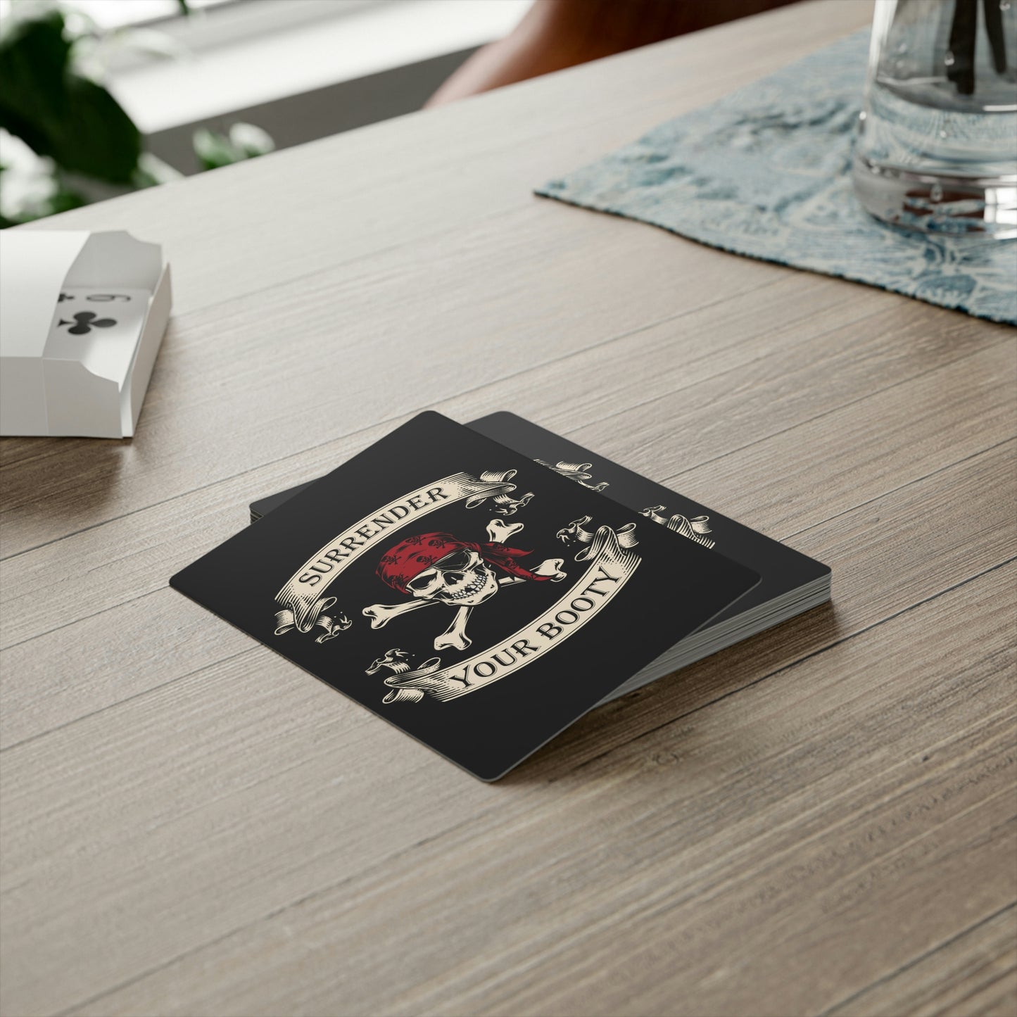 Pirate Skull & Crossbones Poker Cards, Nautical Themed Playing Cards, Boat Gift