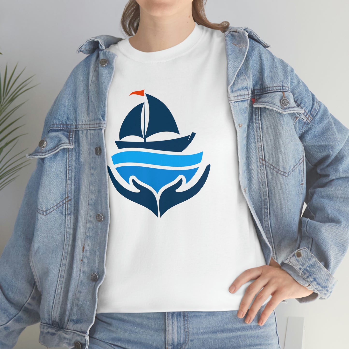 Sailing Design Unisex Heavy Cotton Tee, Nautical T-shirt, Gift for sailor, Sailing Shirt