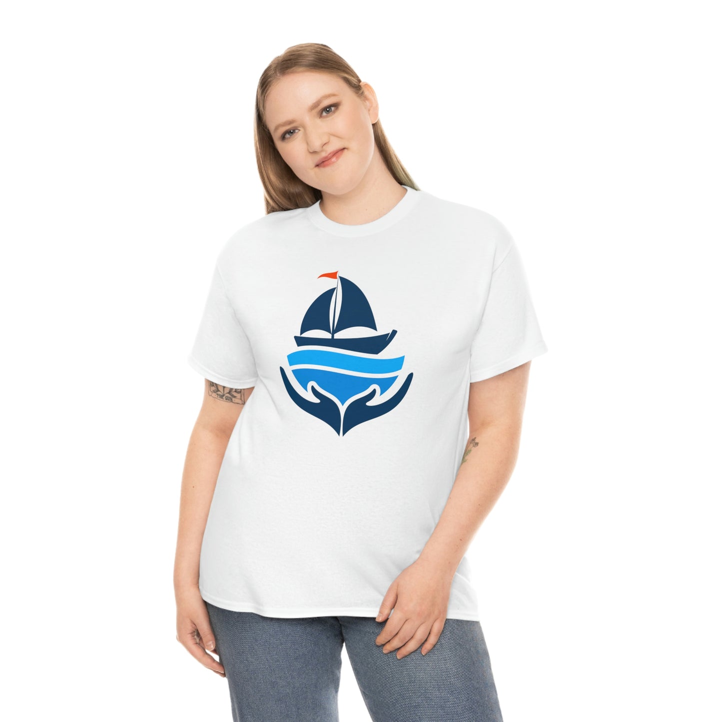 Sailing Design Unisex Heavy Cotton Tee, Nautical T-shirt, Gift for sailor, Sailing Shirt