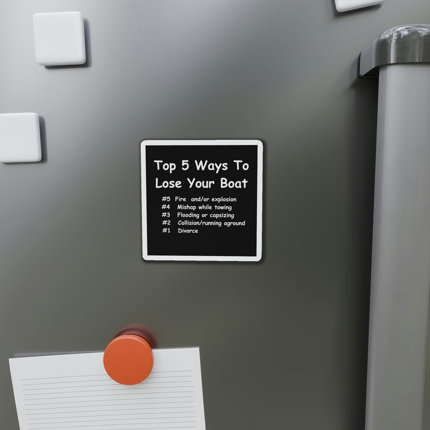 Funny Boating Refrigerator Magnets, Top 5 Ways To Lose Your Boat...