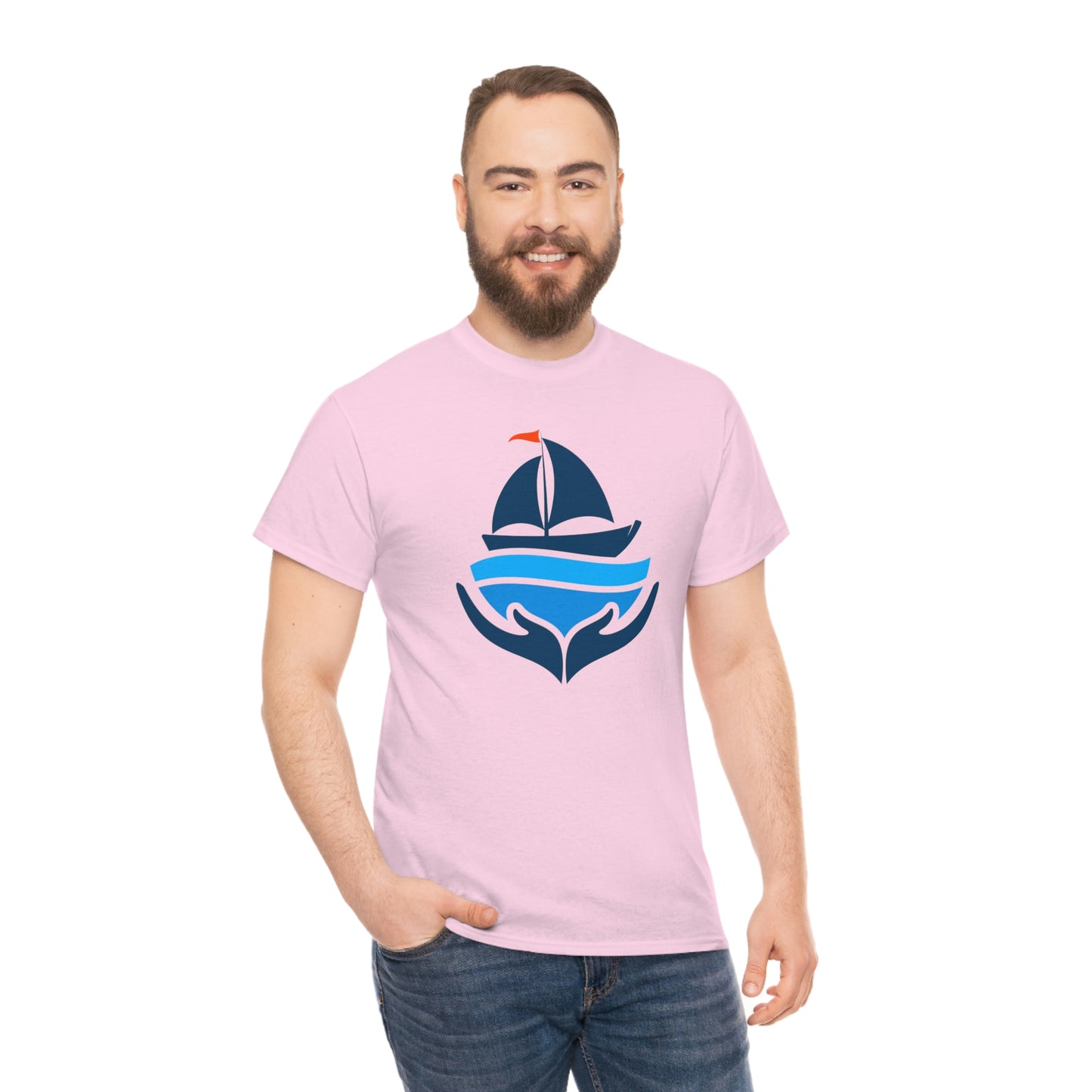 Sailing Design Unisex Heavy Cotton Tee, Nautical T-shirt, Gift for sailor, Sailing Shirt
