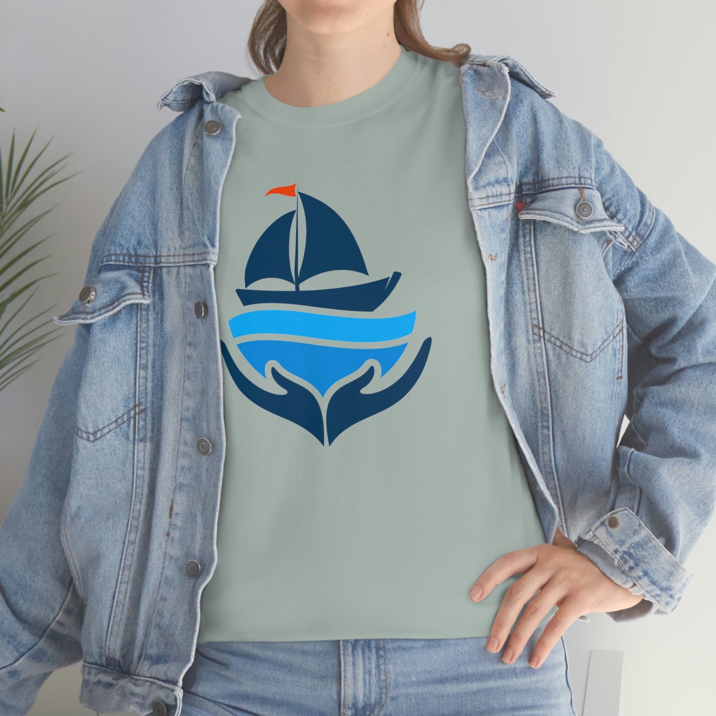 Sailing Design Unisex Heavy Cotton Tee, Nautical T-shirt, Gift for sailor, Sailing Shirt