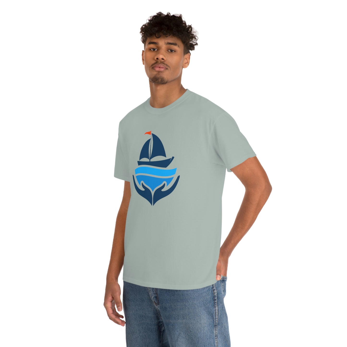 Sailing Design Unisex Heavy Cotton Tee, Nautical T-shirt, Gift for sailor, Sailing Shirt