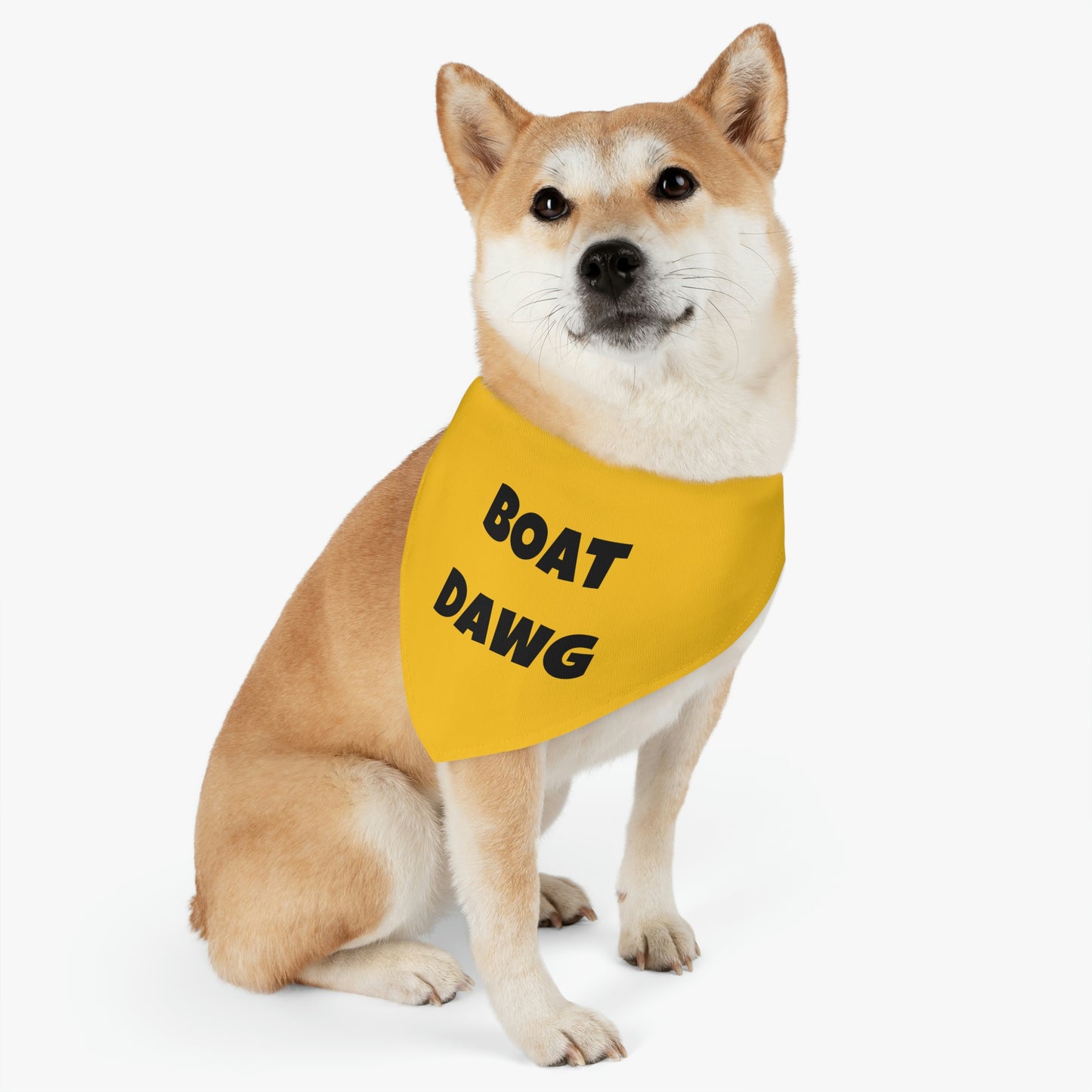 Boat Dawg Yellow Pet Bandana Collar