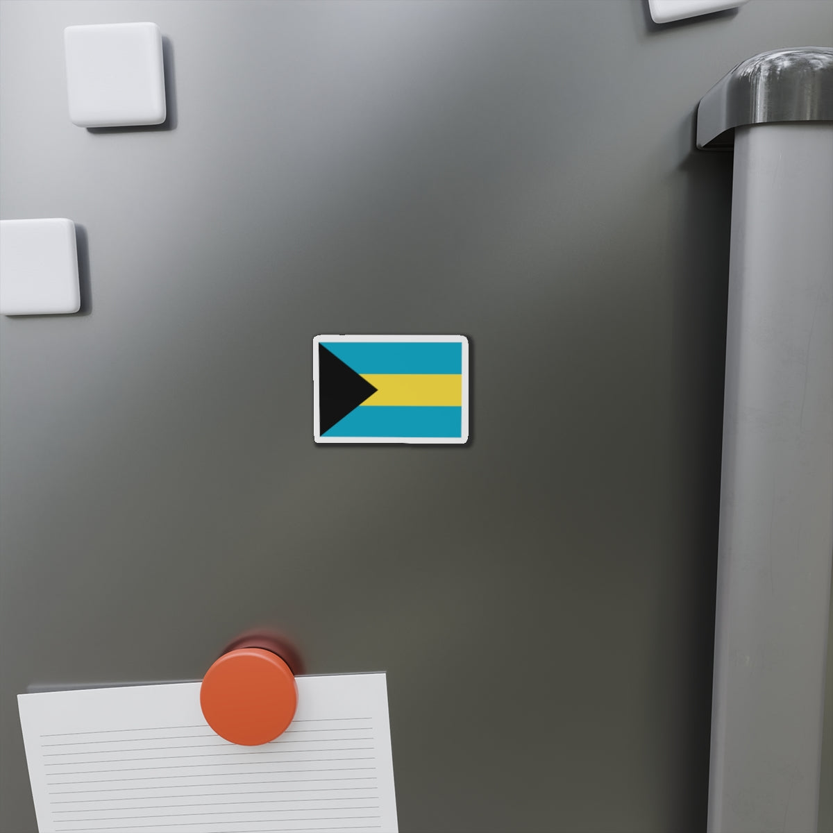 Bahamas Flag Die-Cut Magnet — Patriotic Bahamian Sticker Magnet
