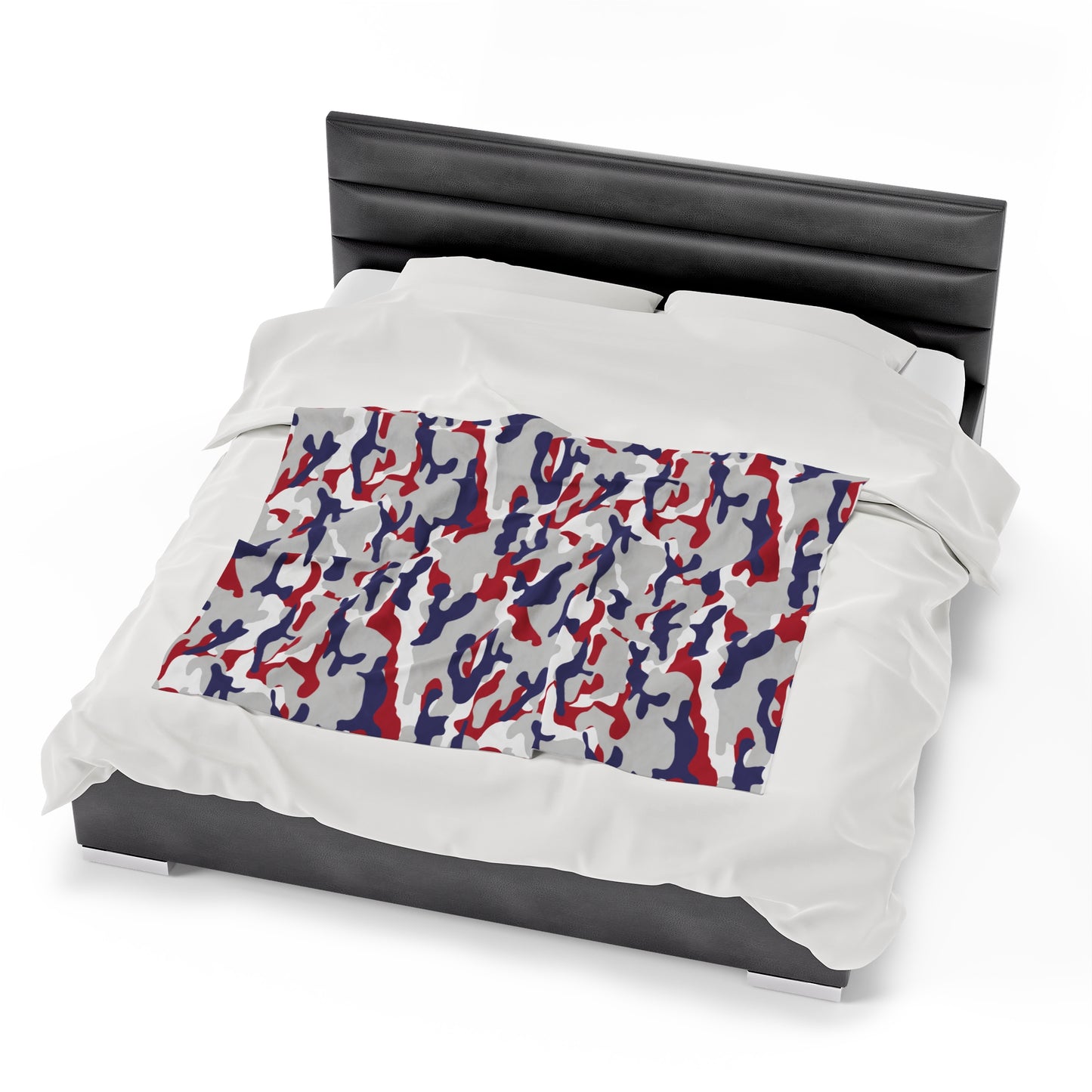 Red White & Blue Velveteen Plush Blanket