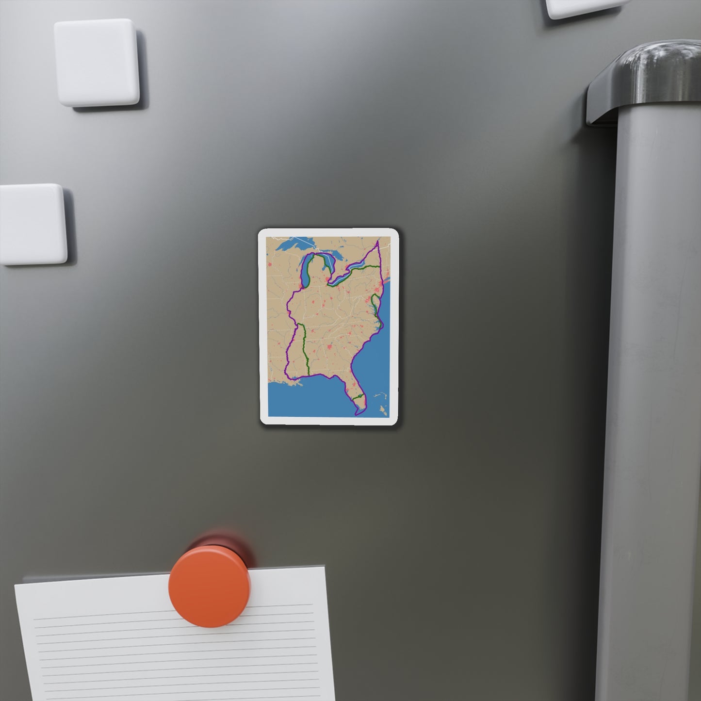 Map of The Great Loop Refrigerator Magnet, Gift for Looper, Great Loop Memento