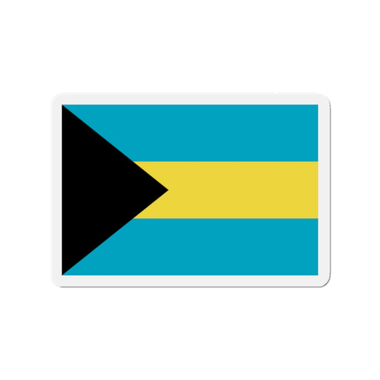 Bahamas Flag Die-Cut Magnet — Patriotic Bahamian Sticker Magnet