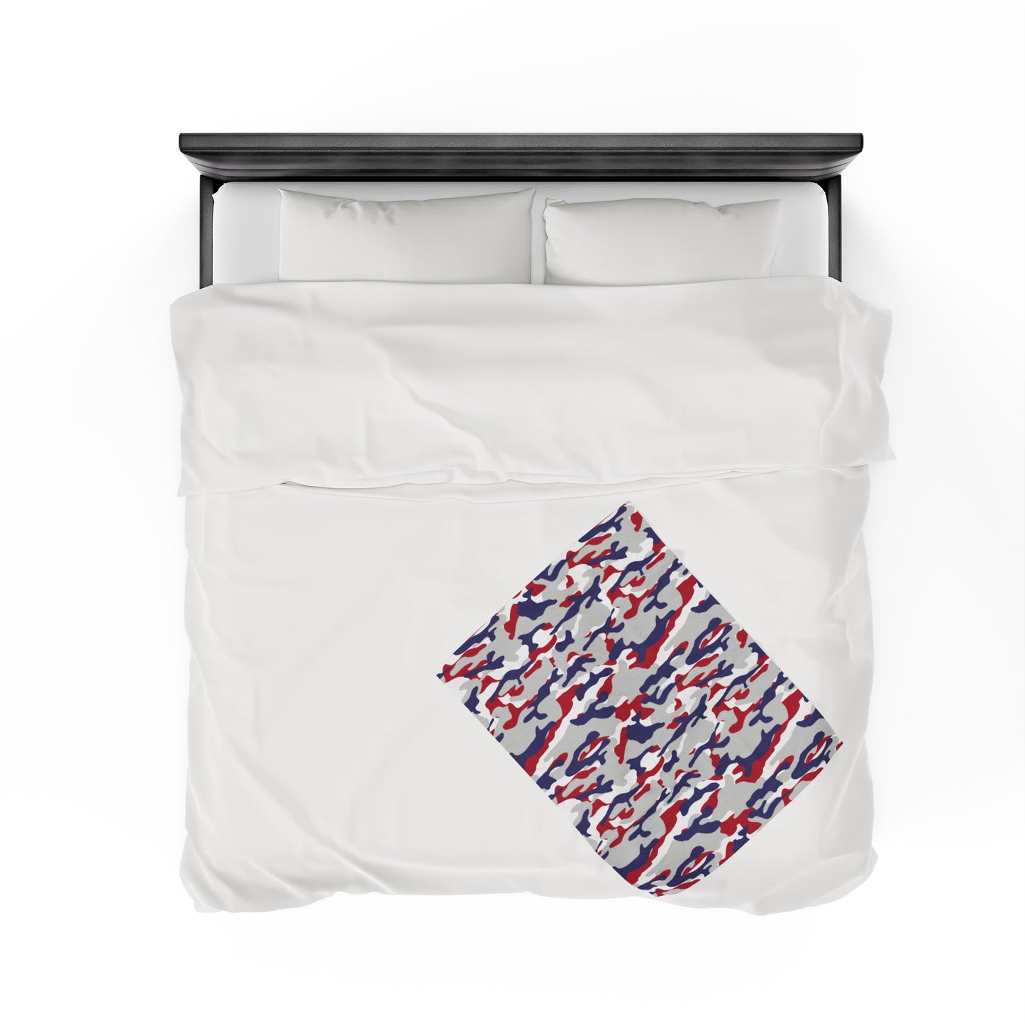 Red White & Blue Velveteen Plush Blanket