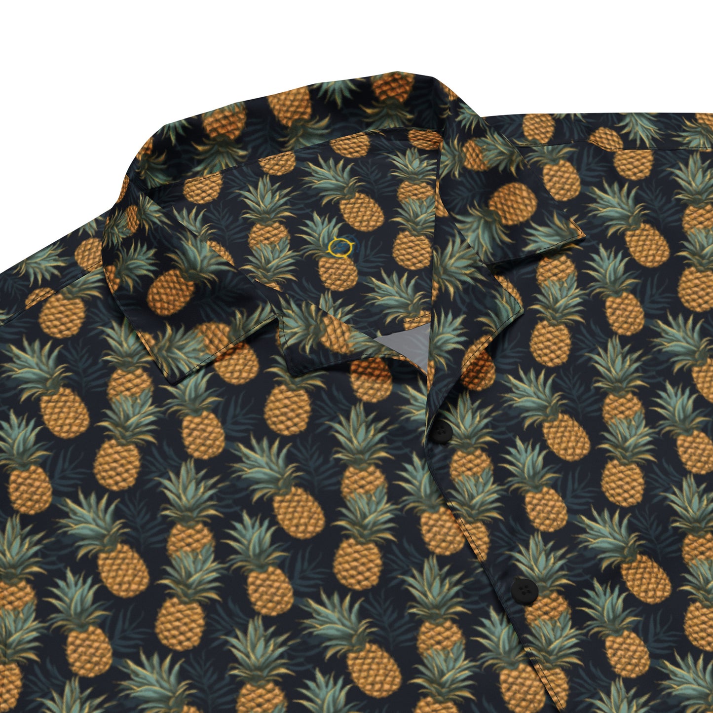 Pineapple Print Unisex button shirt, Party Shirt, Cruising Shirt, Margarita Drinking Shirt