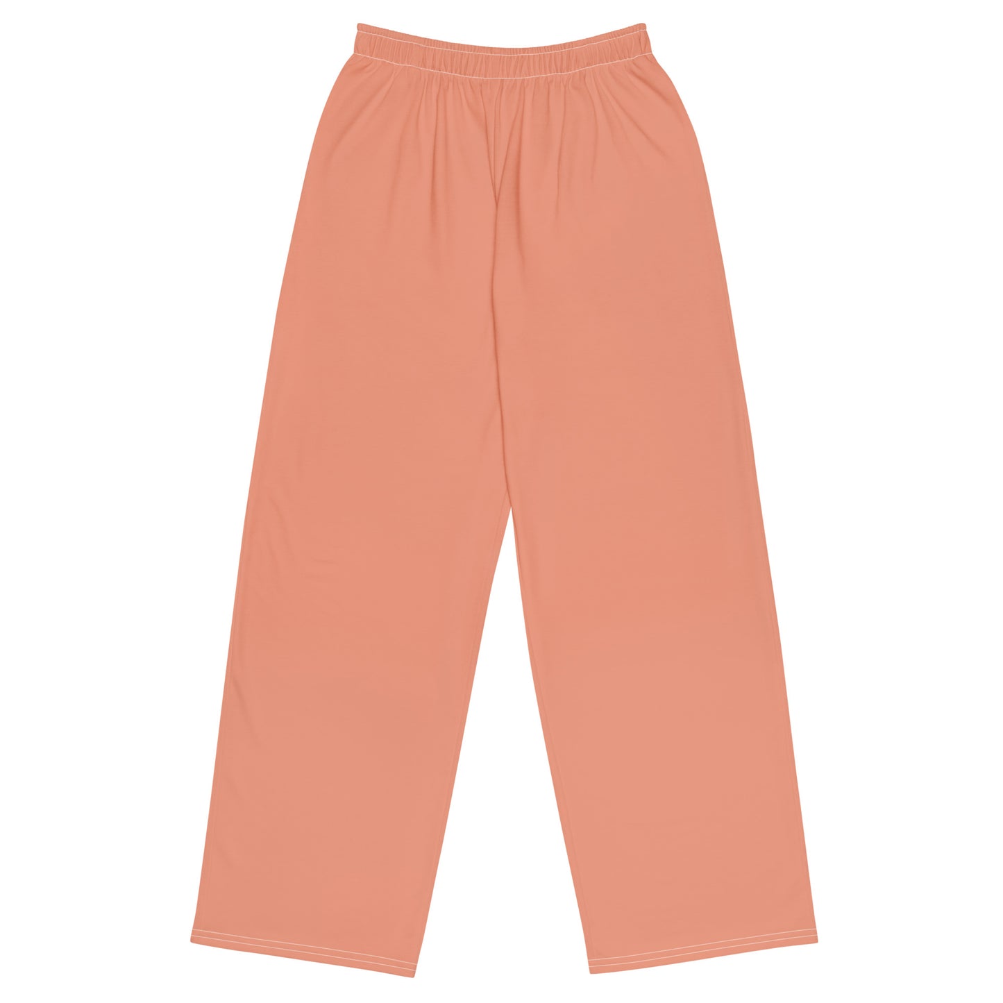 Peach unisex wide-leg pants, Casual Summer Pants, Cruising Pants, Yachting Pants