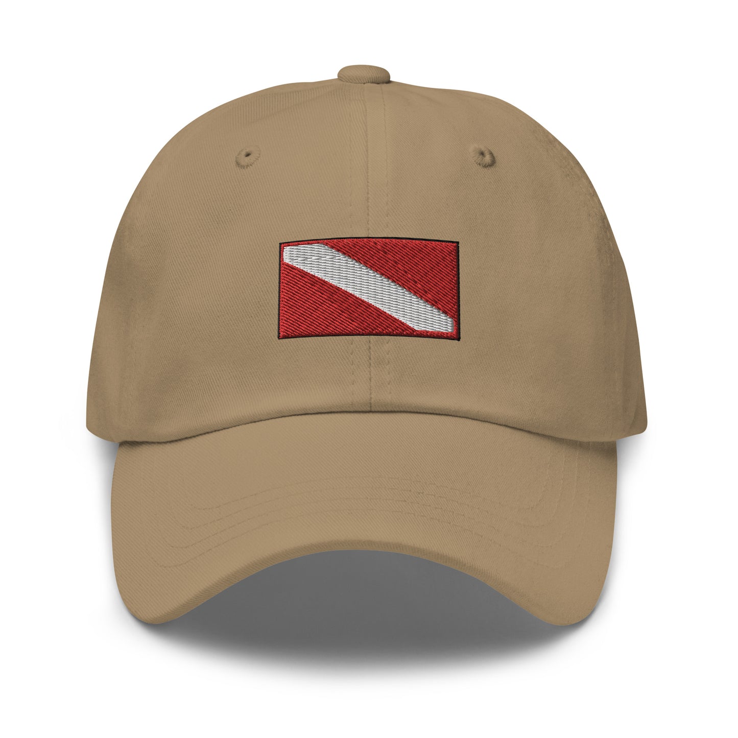DIVER DOWN Embroidered Flag Dad hat, Gift For SCUBA Diver, Dive Cap