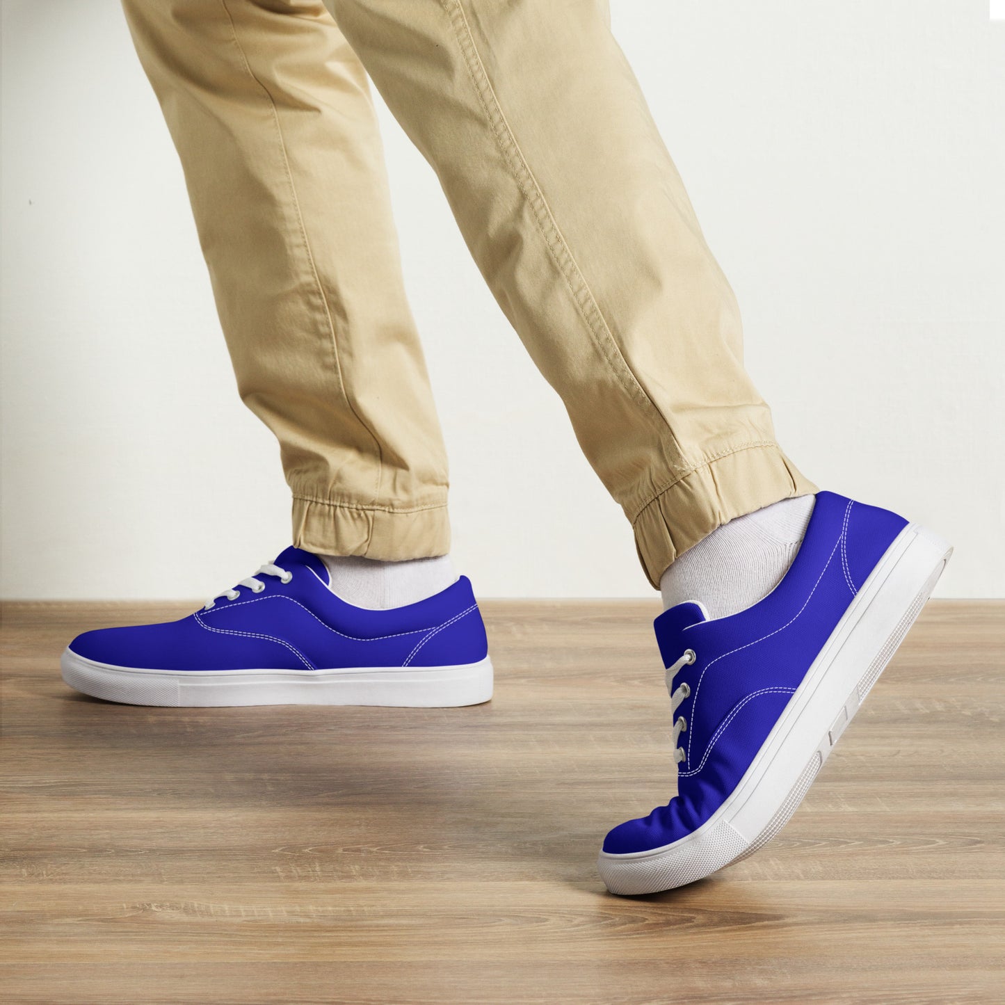 Men’s Royal Blue lace-up canvas shoes, Royal Blue Sneakers