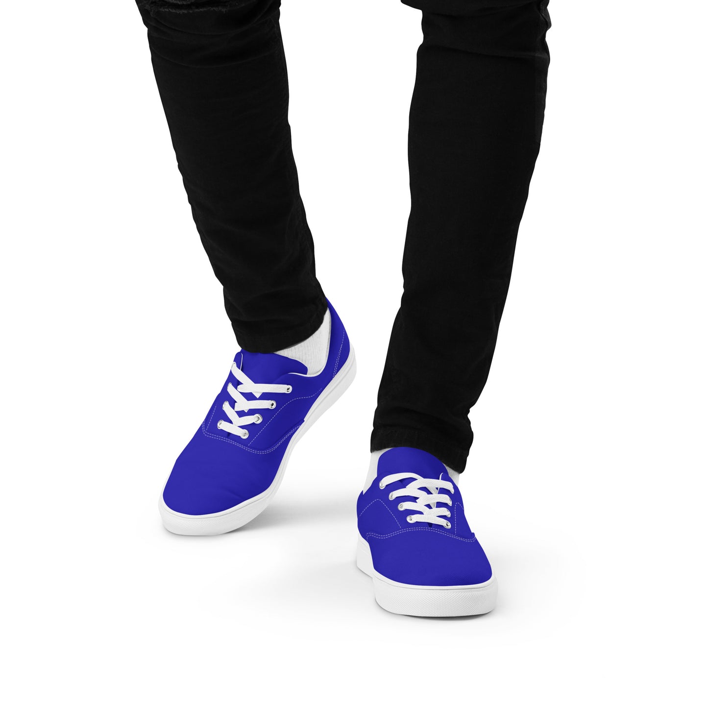 Men’s Royal Blue lace-up canvas shoes, Royal Blue Sneakers