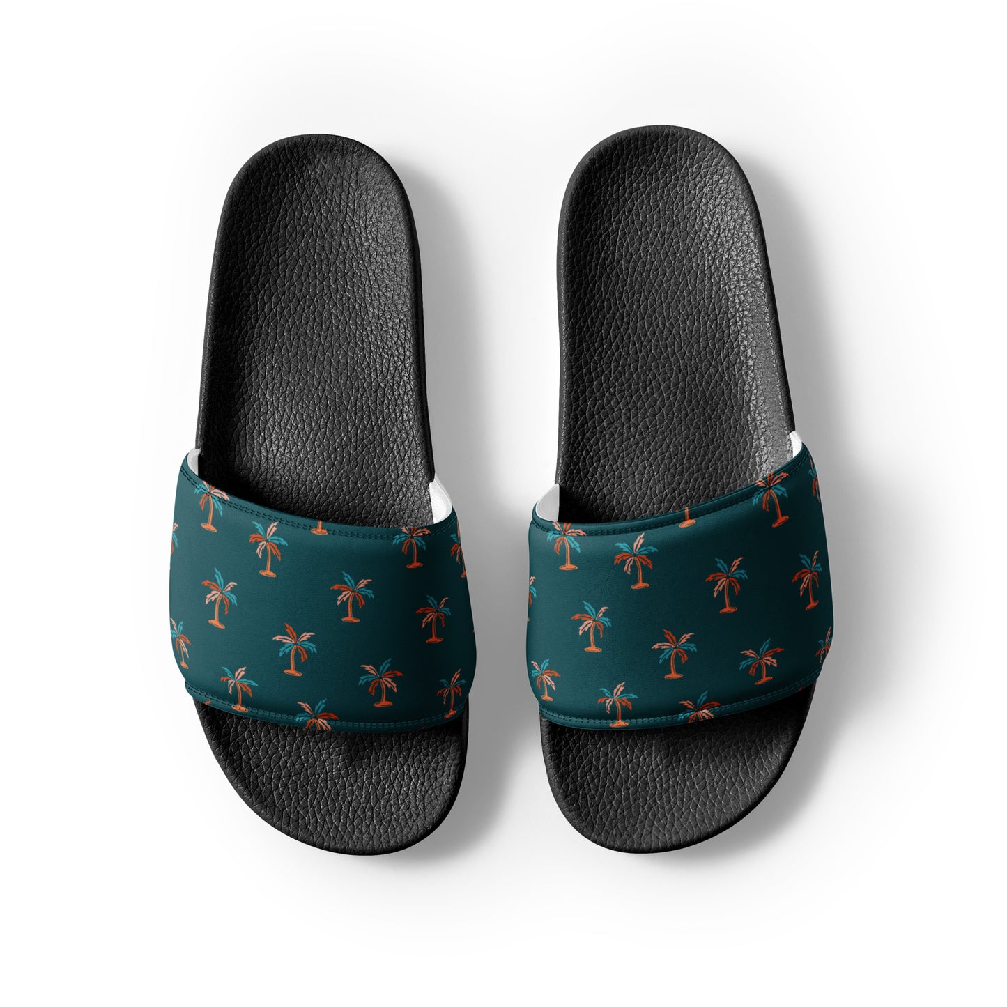 Palm Trees Design Men’s slides, Men's Sandals, Men's Flip Flops, Men's beach shoes, Pool Shoes