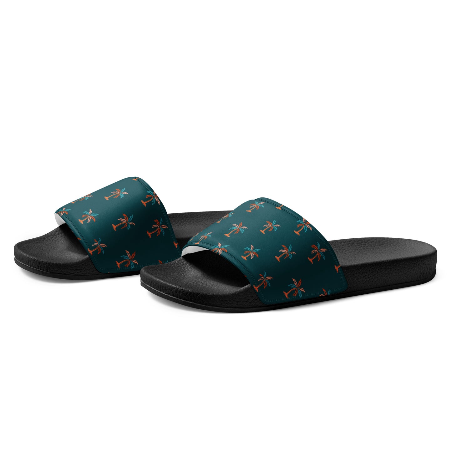 Palm Trees Design Men’s slides, Men's Sandals, Men's Flip Flops, Men's beach shoes, Pool Shoes