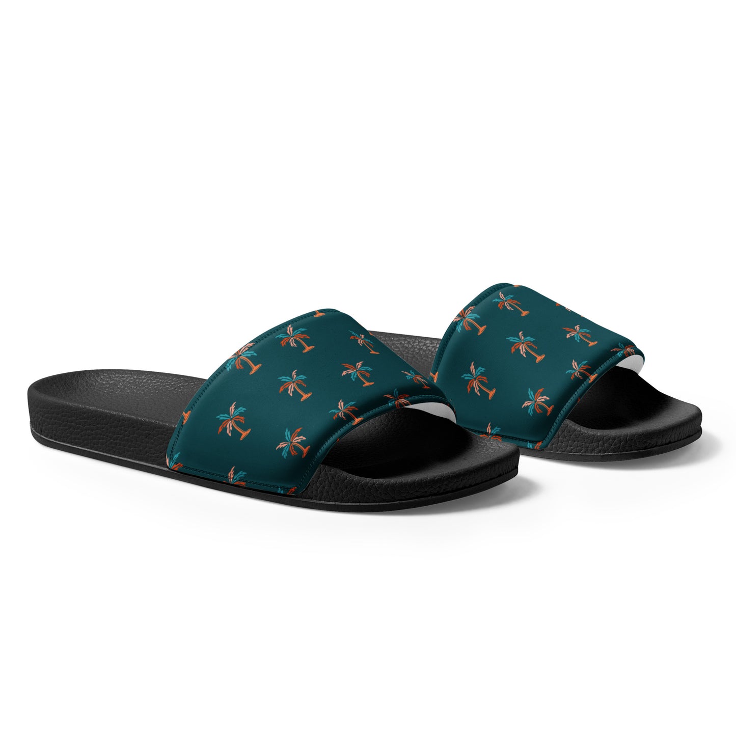 Palm Trees Design Men’s slides, Men's Sandals, Men's Flip Flops, Men's beach shoes, Pool Shoes