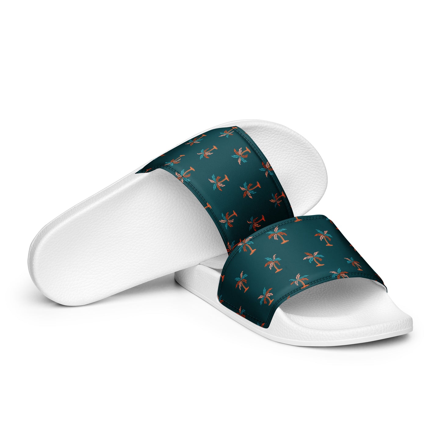 Palm Trees Design Men’s slides, Men's Sandals, Men's Flip Flops, Men's beach shoes, Pool Shoes