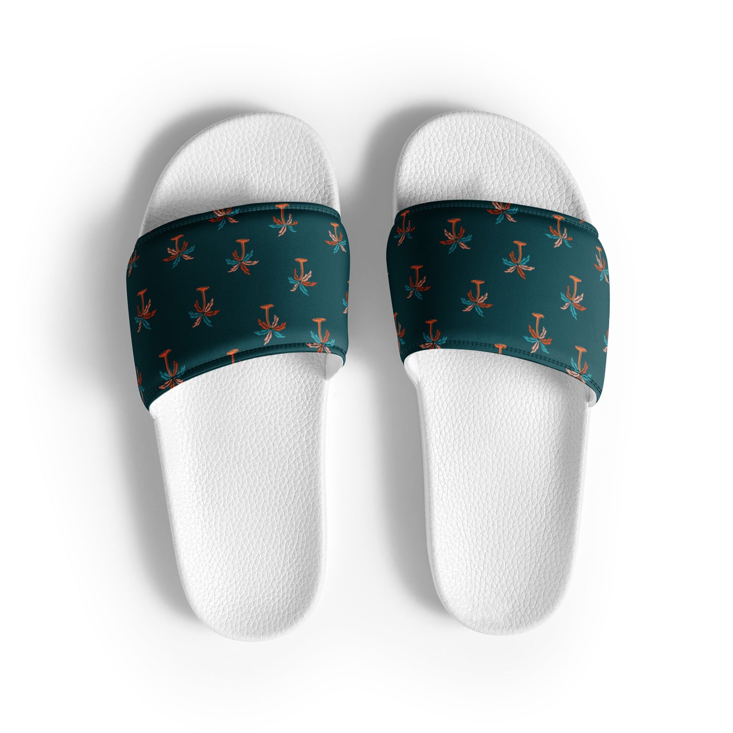 Palm Trees Design Men’s slides, Men's Sandals, Men's Flip Flops, Men's beach shoes, Pool Shoes