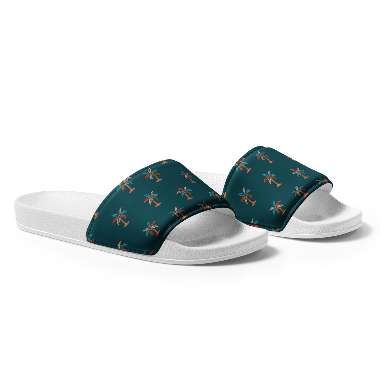 Palm Trees Design Men’s slides, Men's Sandals, Men's Flip Flops, Men's beach shoes, Pool Shoes