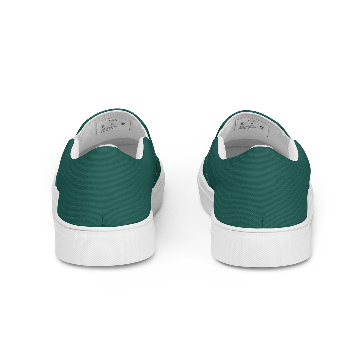 Men’s RT Hunter Green slip-on canvas shoes, Men's green casual summer shoes, Boat shoes