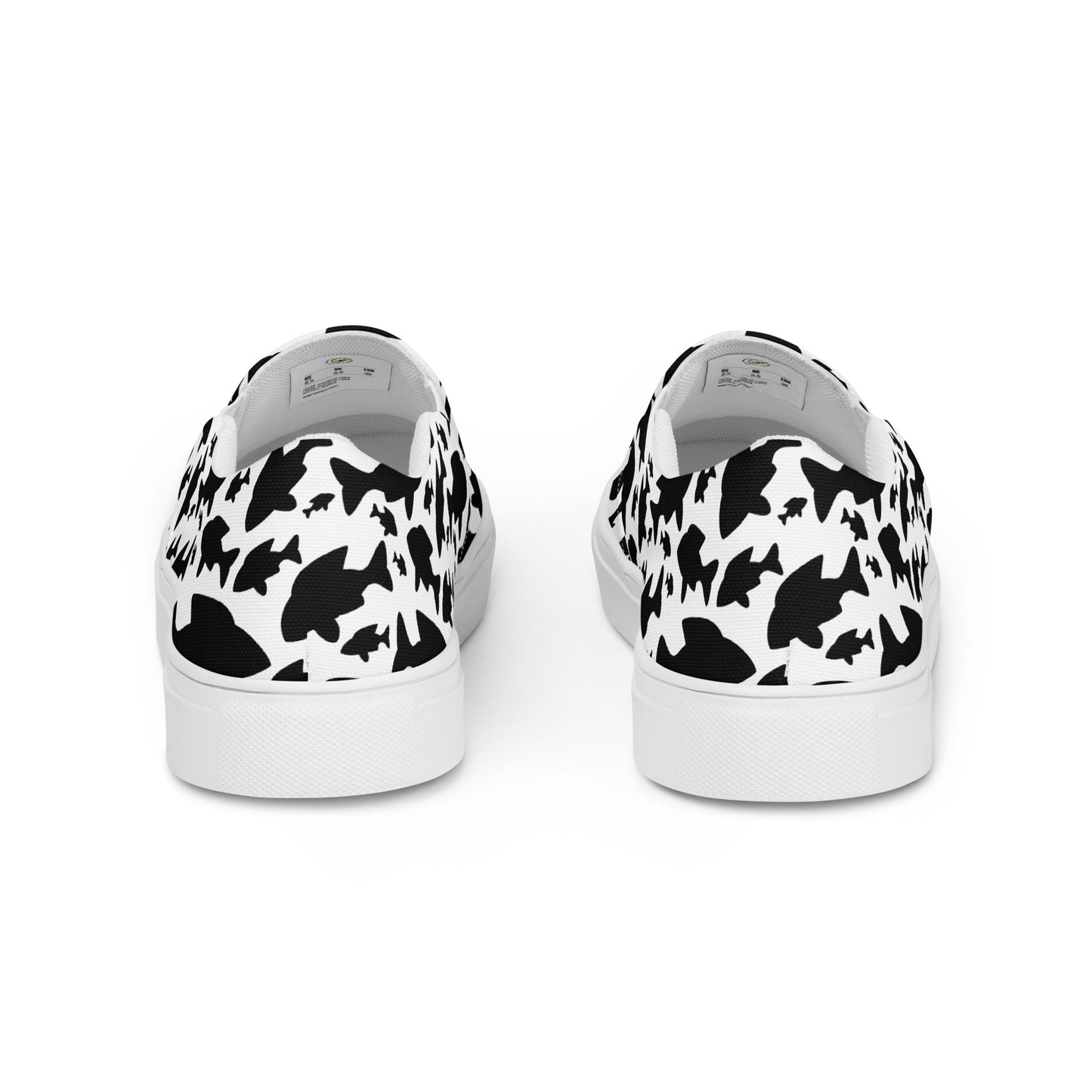 Men’s Fish Pattern slip-on canvas shoes