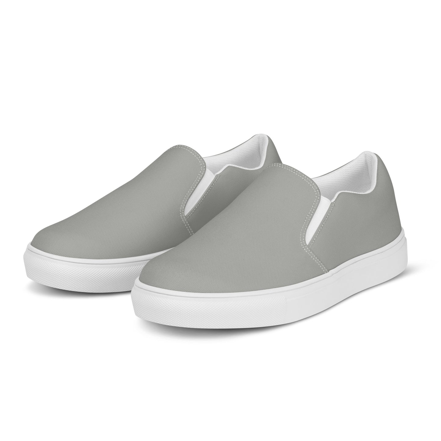 Men’s RT Light Grey slip-on canvas shoes, Men's Casual Summer Shoes, Cruising Shoes