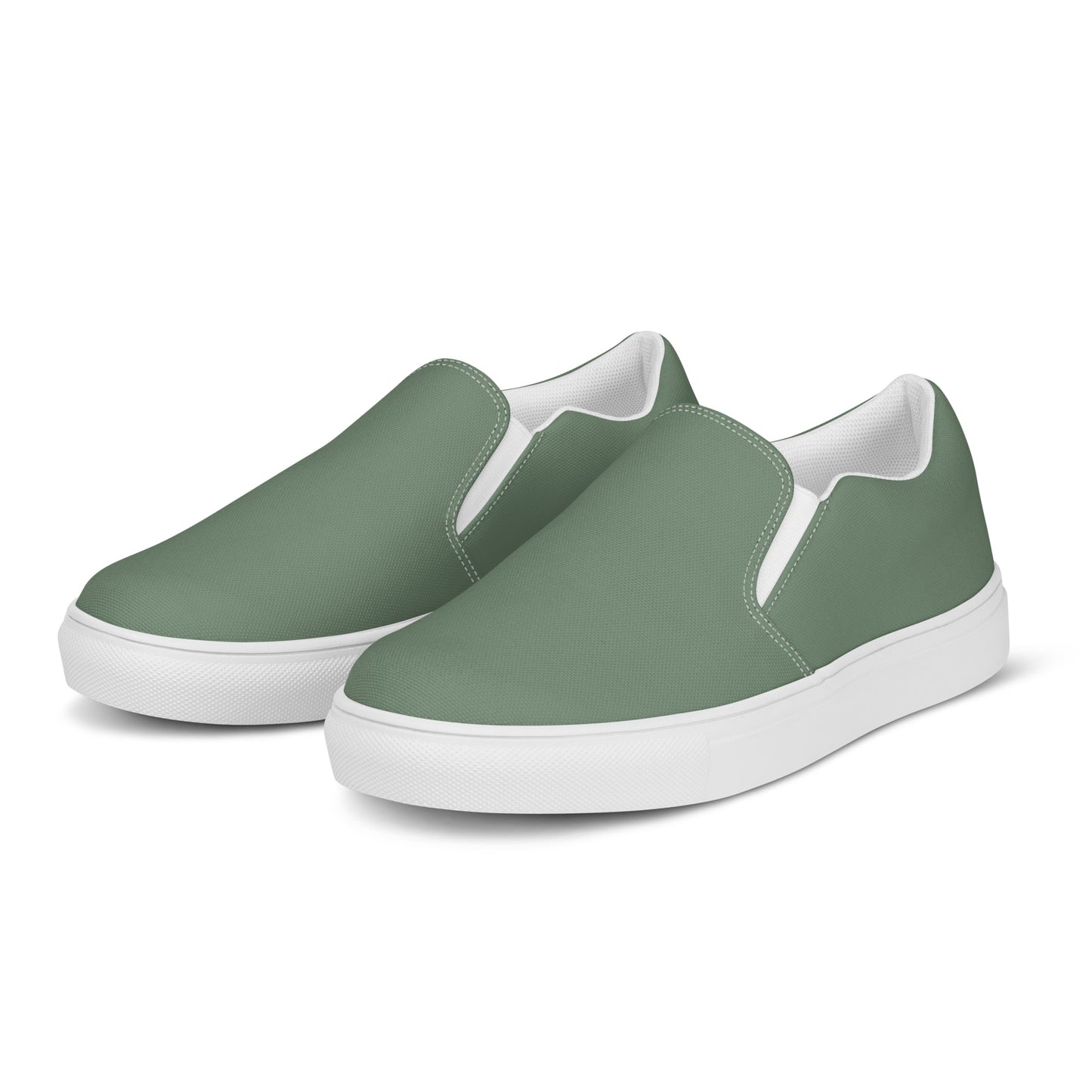 Men’s Blue-Green slip-on canvas shoes, Men's Casual Shoes, Men's Topsiders, Deck Shoes, Men's Boat Shoes