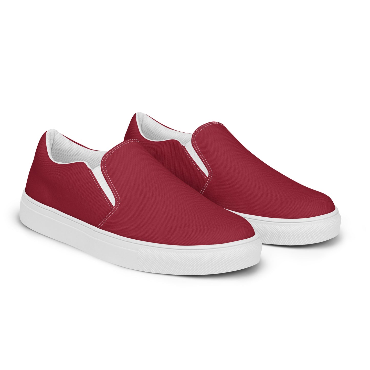 Men’s RT Claret Red slip-on canvas shoes, Cruising Shoes, Casual Summer Shoes, Boat Shoes