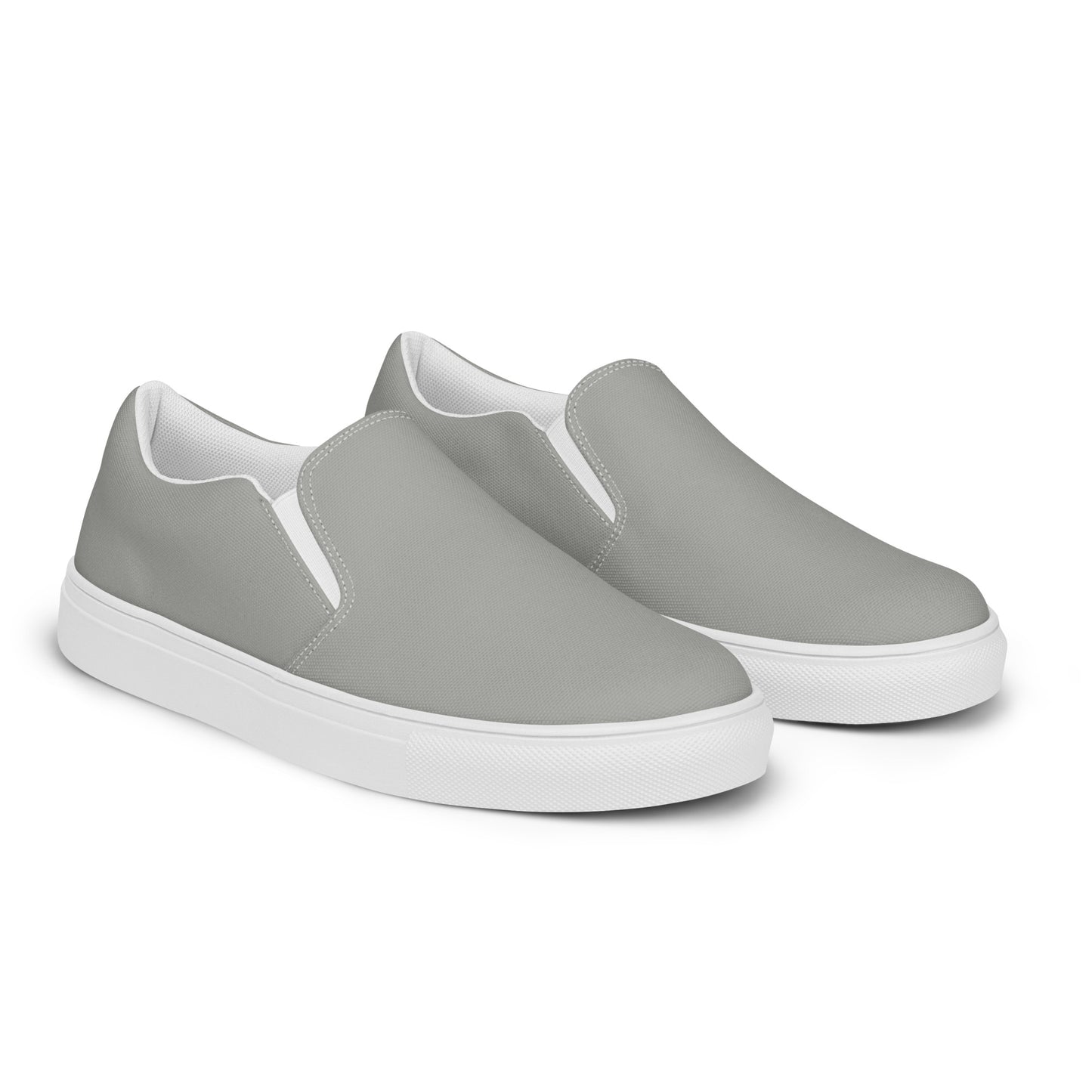 Men’s RT Light Grey slip-on canvas shoes, Men's Casual Summer Shoes, Cruising Shoes