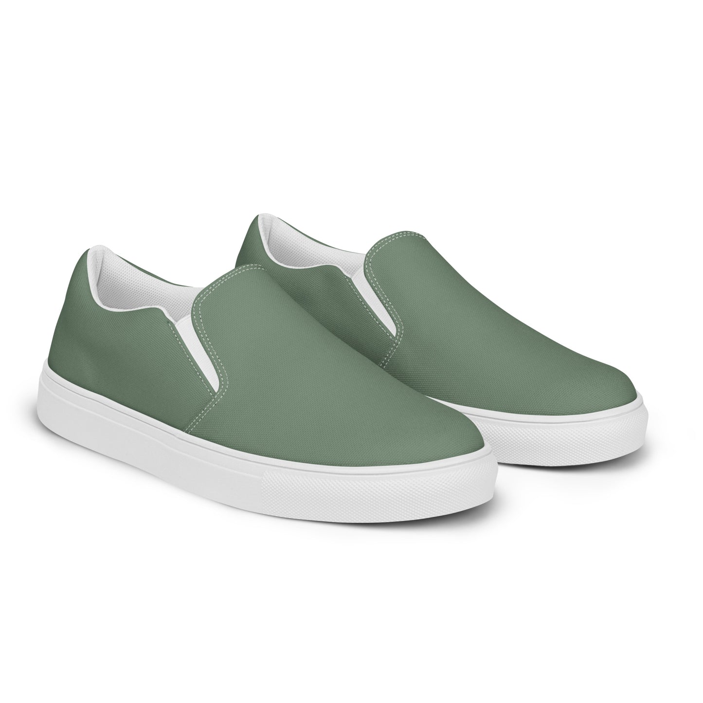 Men’s Blue-Green slip-on canvas shoes, Men's Casual Shoes, Men's Topsiders, Deck Shoes, Men's Boat Shoes