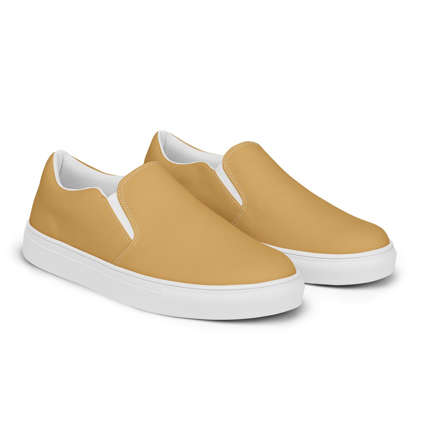 Men’s Tan slip-on canvas shoes, Men's Light Brown Casual Summer Shoes, Deck Shoes, Topsiders