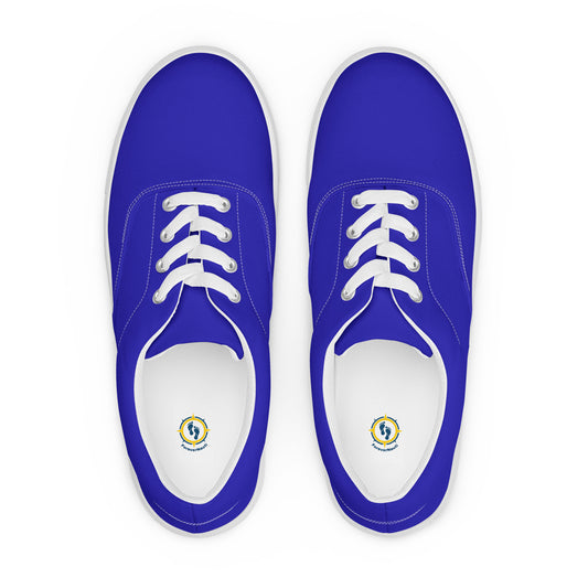 Women’s Royal Blue lace-up canvas shoes, Royal Blue Sneakers