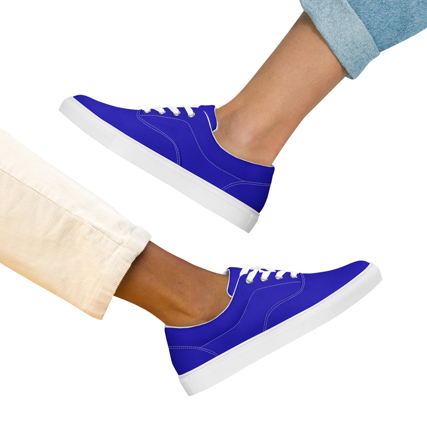 Women’s Royal Blue lace-up canvas shoes, Royal Blue Sneakers