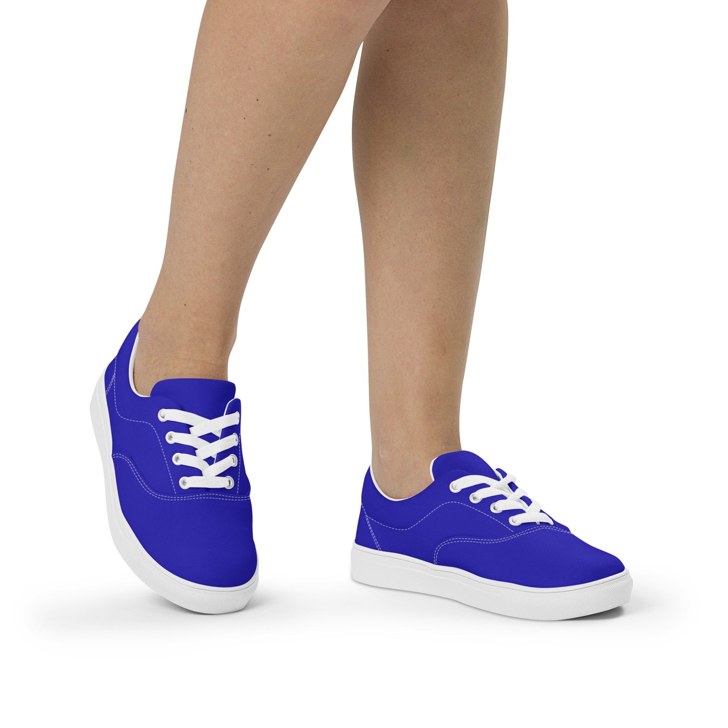 Women’s Royal Blue lace-up canvas shoes, Royal Blue Sneakers