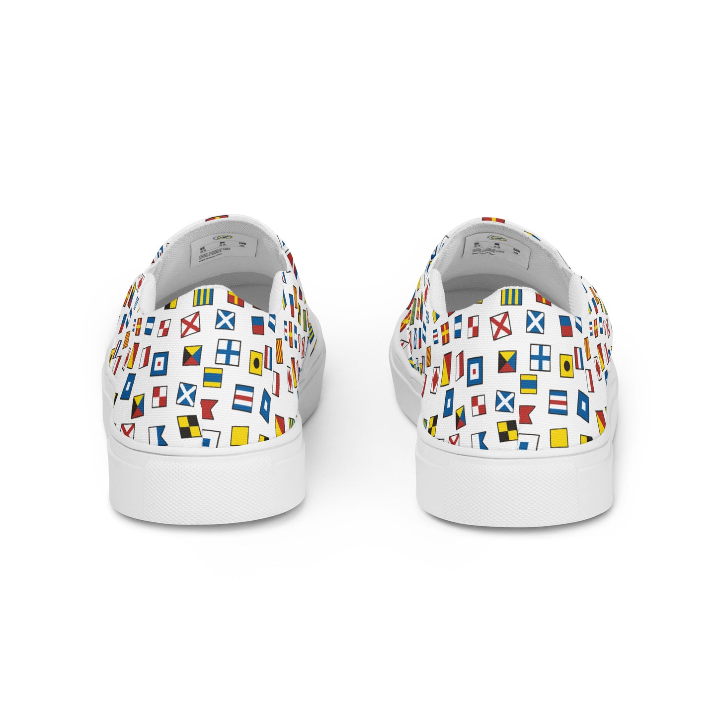 Women’s Nautical Flags slip-on canvas shoes, Semaphore Flags Casual Summer Shoes