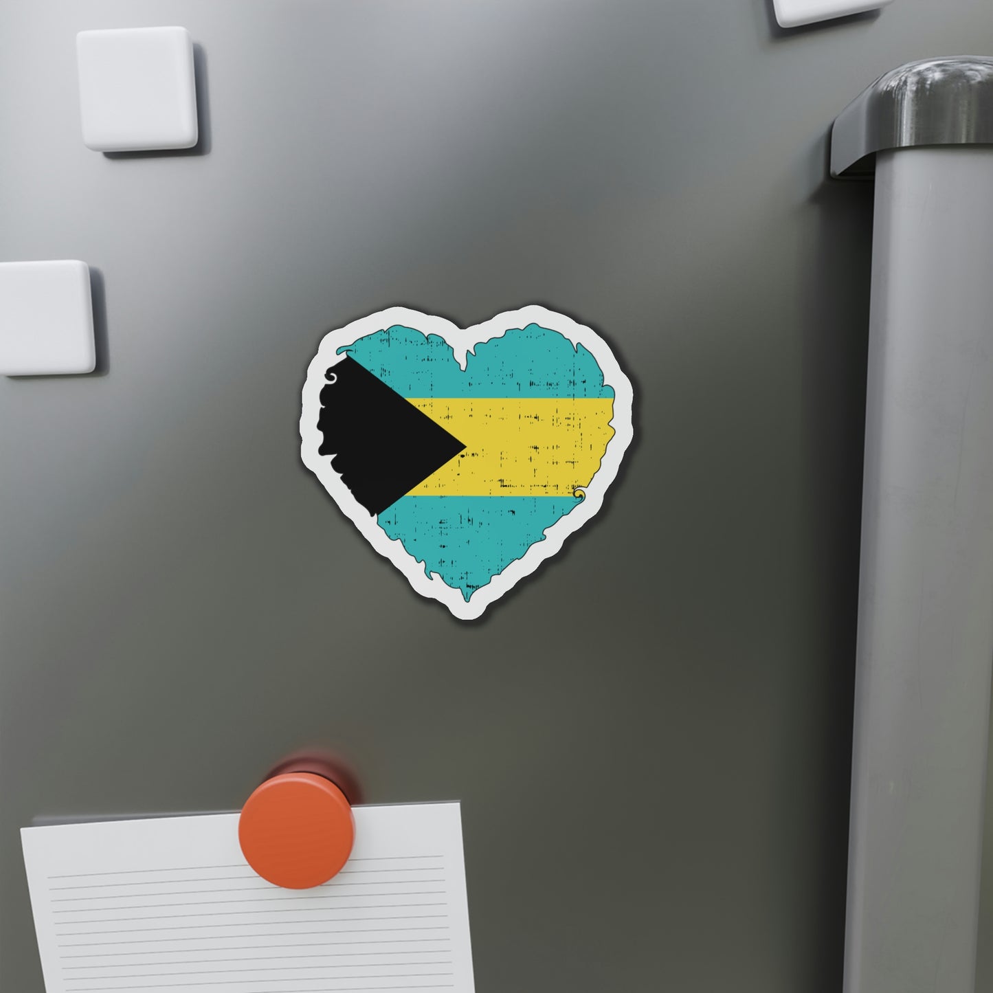 Heart Shaped Bahamas Flag Die-Cut Magnets, I love the Bahamas, Nautical Refrigerator Magnet, Gift For Cruisers, Boat Gift