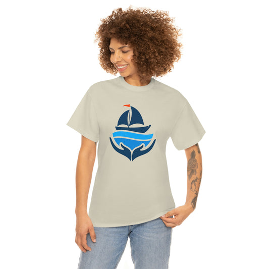Sailing Design Unisex Heavy Cotton Tee, Nautical T-shirt, Gift for sailor, Sailing Shirt