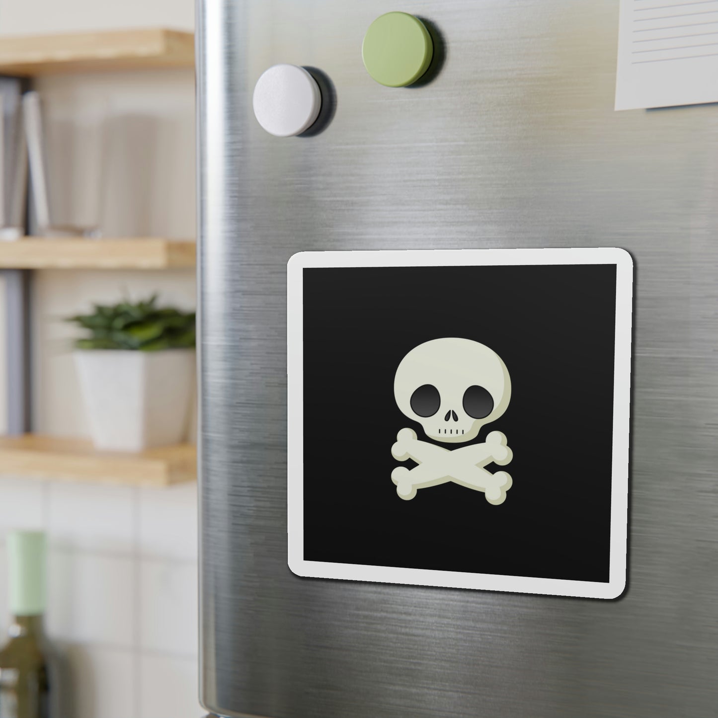 Skull & Crossbones Refrigerator Magnets, Nautical Frig Magnets, Pirate Gift