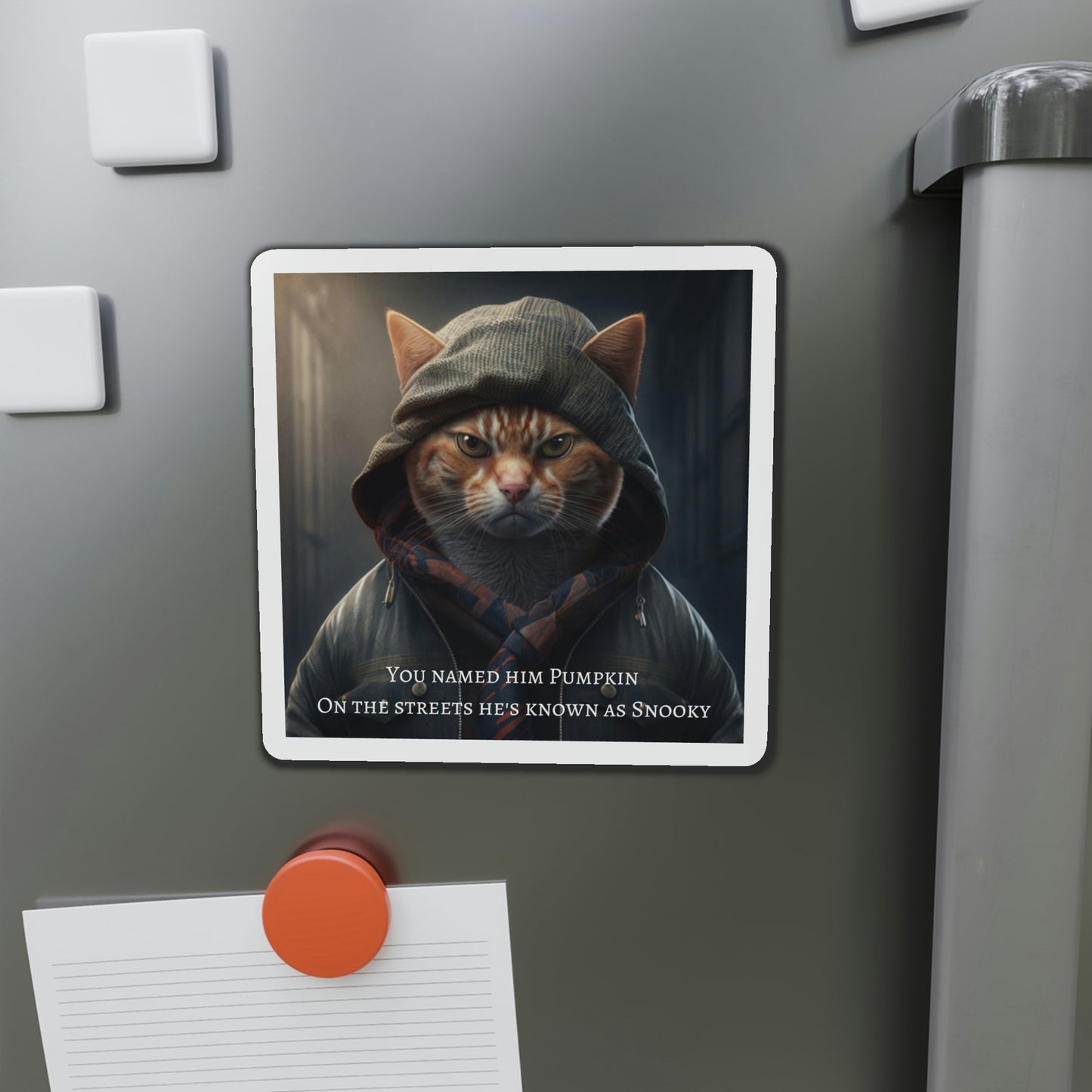 Thug Cat Refrigerator Magnets, Cat Humor, Gift for Cat Lovers, Funny Cat Frig Magnets