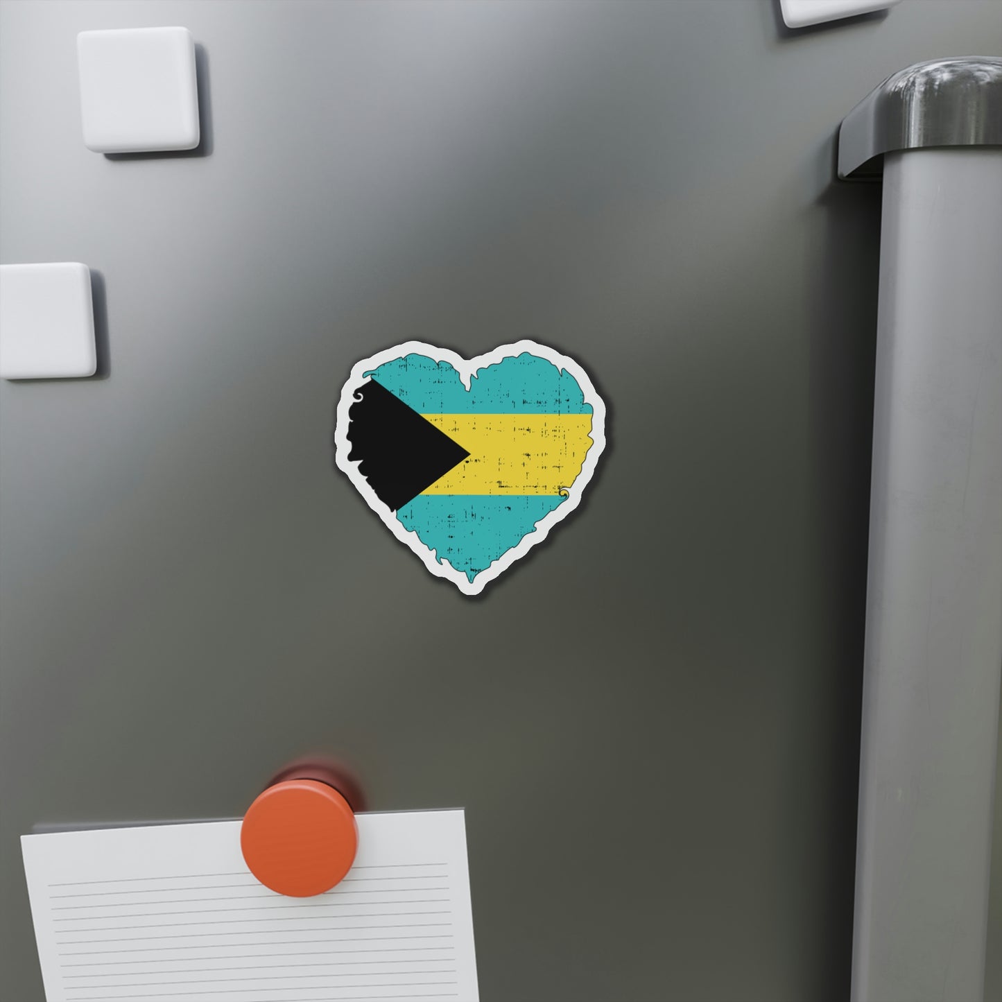 Heart Shaped Bahamas Flag Die-Cut Magnets, I love the Bahamas, Nautical Refrigerator Magnet, Gift For Cruisers, Boat Gift