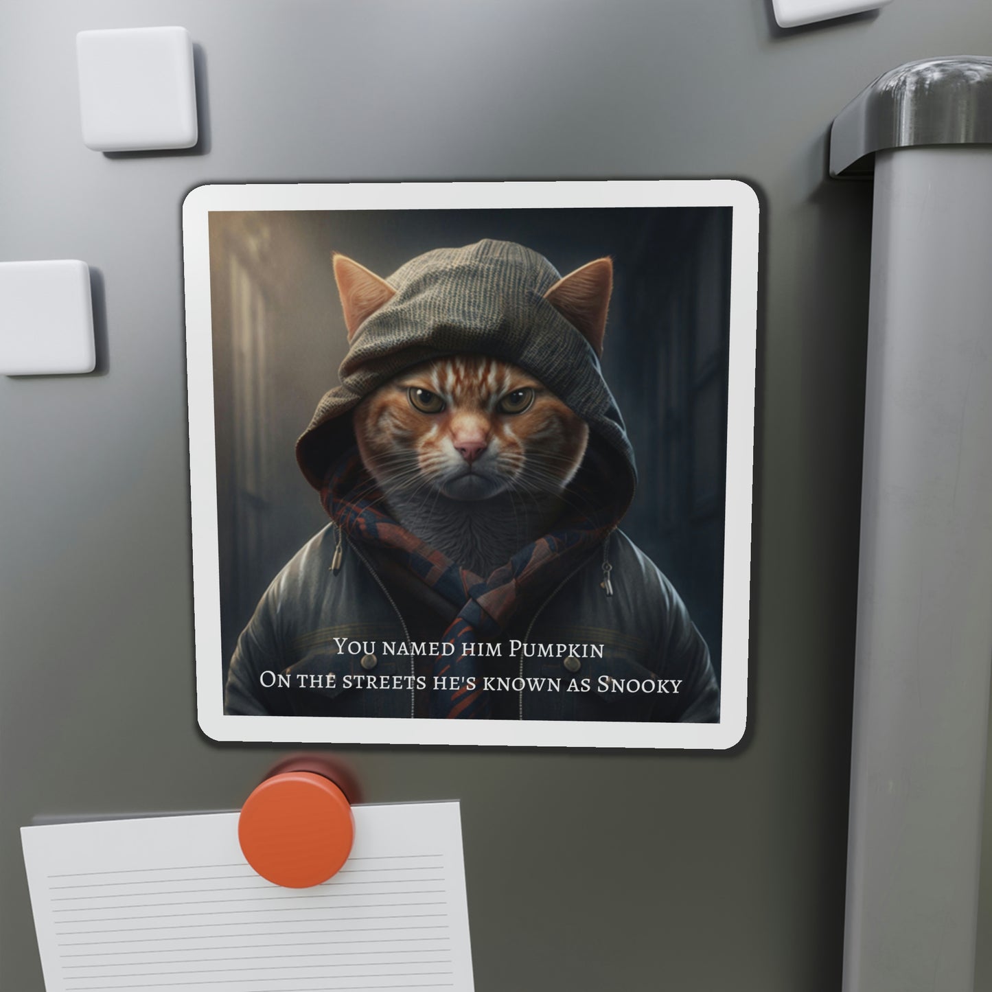 Thug Cat Refrigerator Magnets, Cat Humor, Gift for Cat Lovers, Funny Cat Frig Magnets