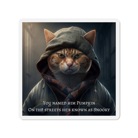 Thug Cat Refrigerator Magnets, Cat Humor, Gift for Cat Lovers, Funny Cat Frig Magnets