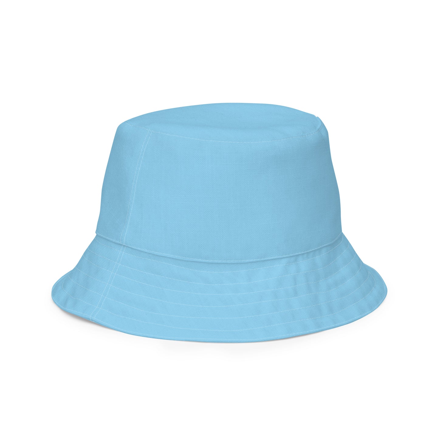 Baby Blue and White Reversible Bucket Hat, Nautical Summer Hat, Boating Hat