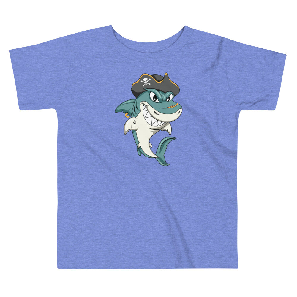 Pirate Shark Toddler Short Sleeve Tee