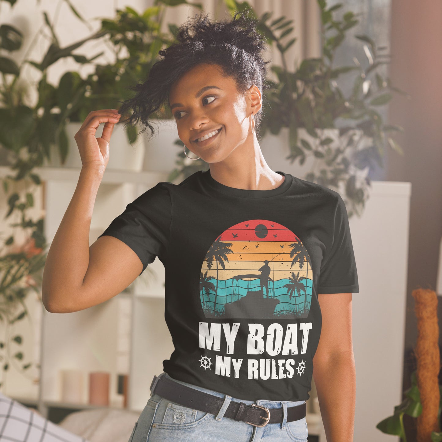 My Boat My Rules Short-Sleeve Unisex T-Shirt, Boat shirt, Gift For Boat owner, Boating Humor