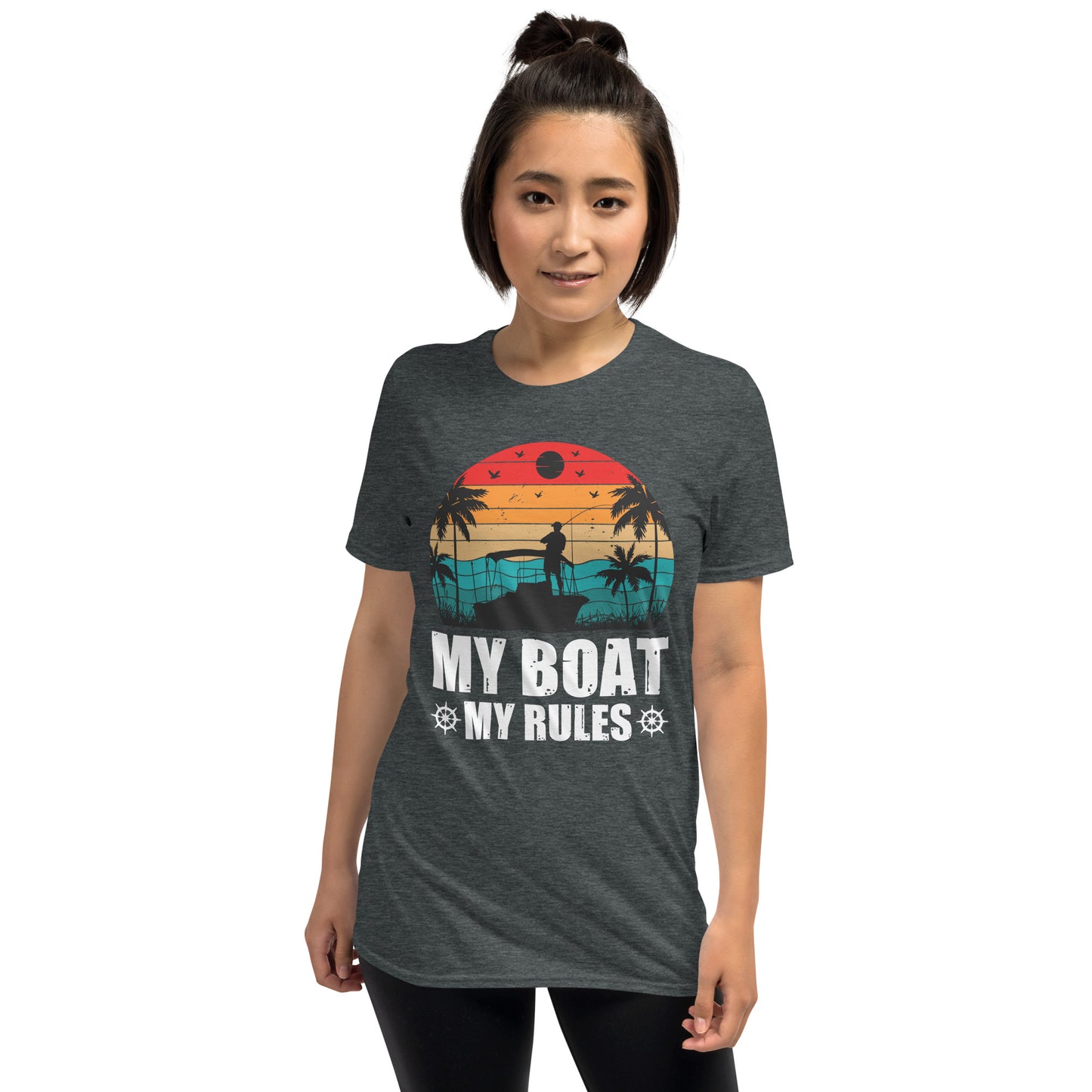 My Boat My Rules Short-Sleeve Unisex T-Shirt, Boat shirt, Gift For Boat owner, Boating Humor