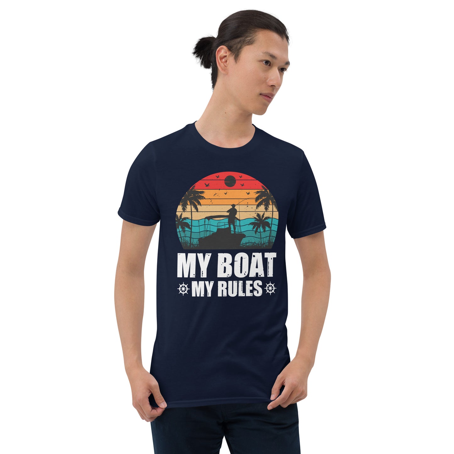 My Boat My Rules Short-Sleeve Unisex T-Shirt, Boat shirt, Gift For Boat owner, Boating Humor